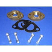 2 Black HD Water Meter Single Flanges 1.5" Kit | Midland MFG Co.