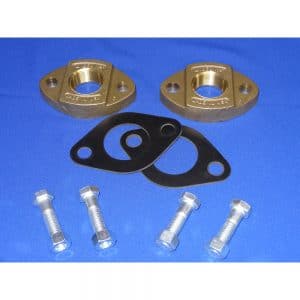 2 Black HD Water Meter Single Flanges 1.5" Kit | Midland MFG Co.