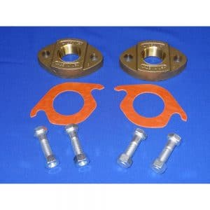 2 Orange HD Water Meter Single Flanges 1.5" Kit | Midland MFG Co.