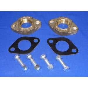 2 Black HD Water Meter Single Flanges 2" Kit | Midland MFG Co.