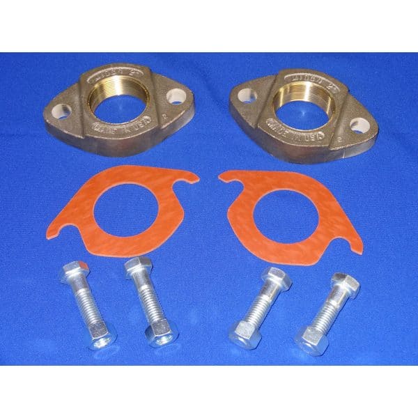 2 Orange HD Water Meter Single Flanges 2" Kit | Midland MFG Co.